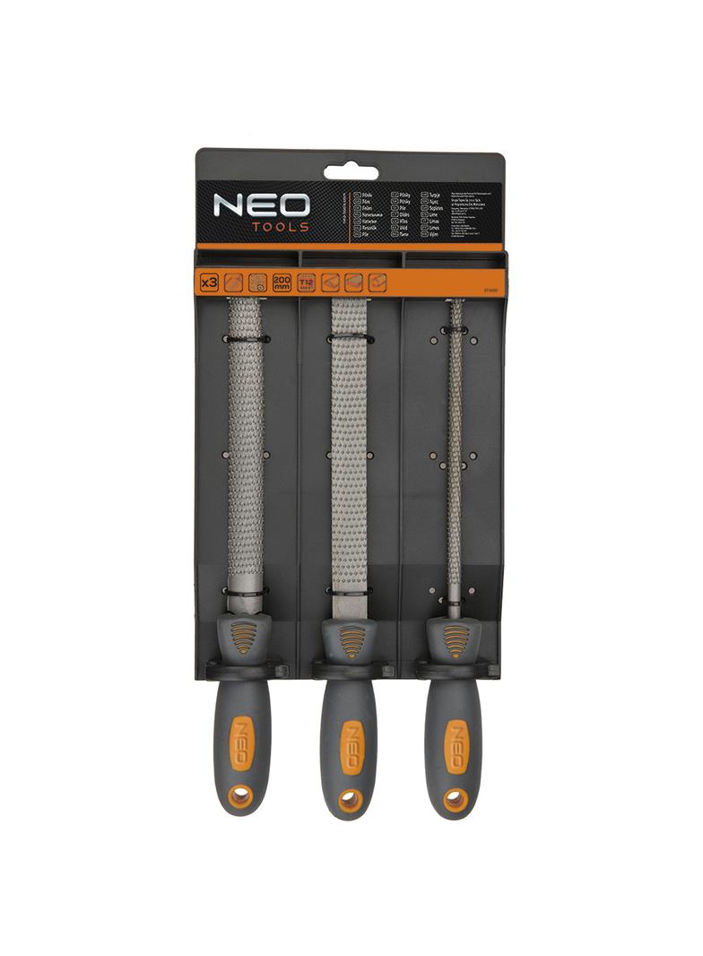 Pilniki do drewna, 200 mm, zestaw 3 szt.