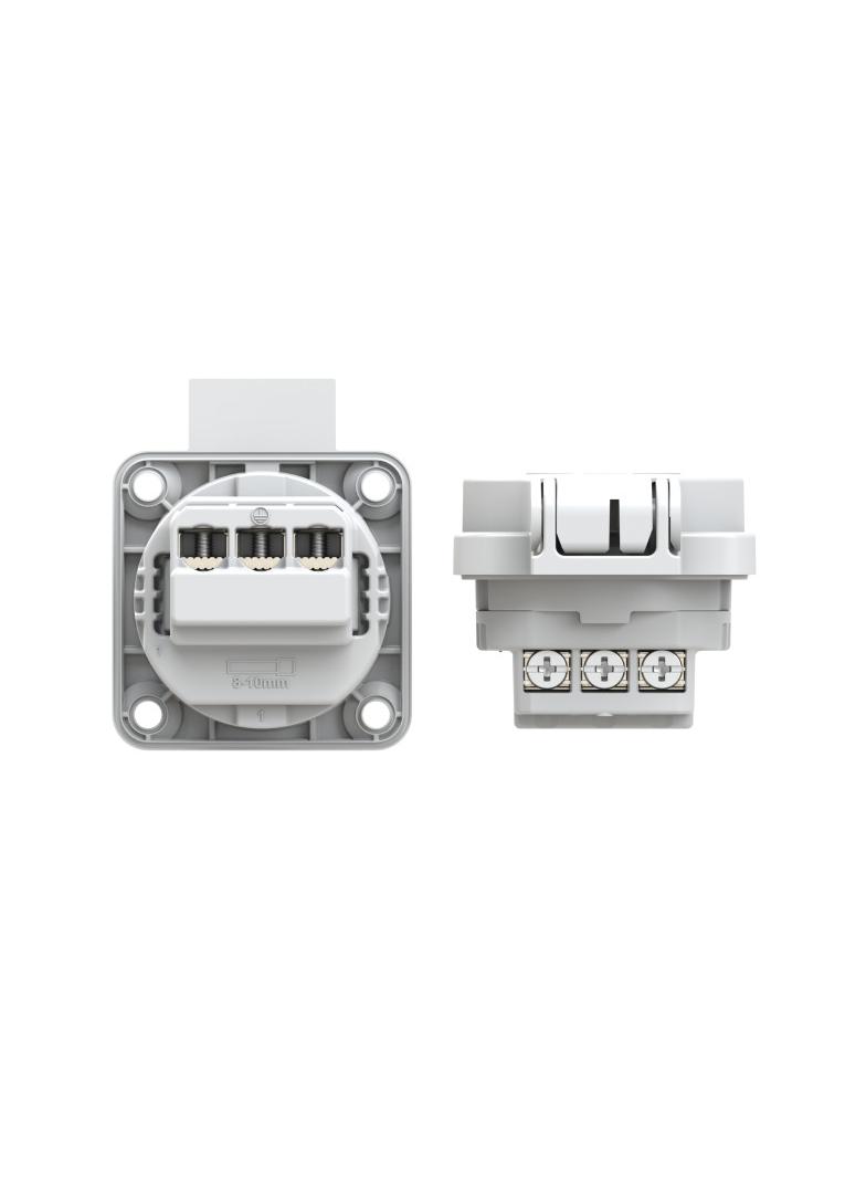 Gniazdo tablicowe 10/16A 2P+Z 230V szare IP44 104-0G PCE