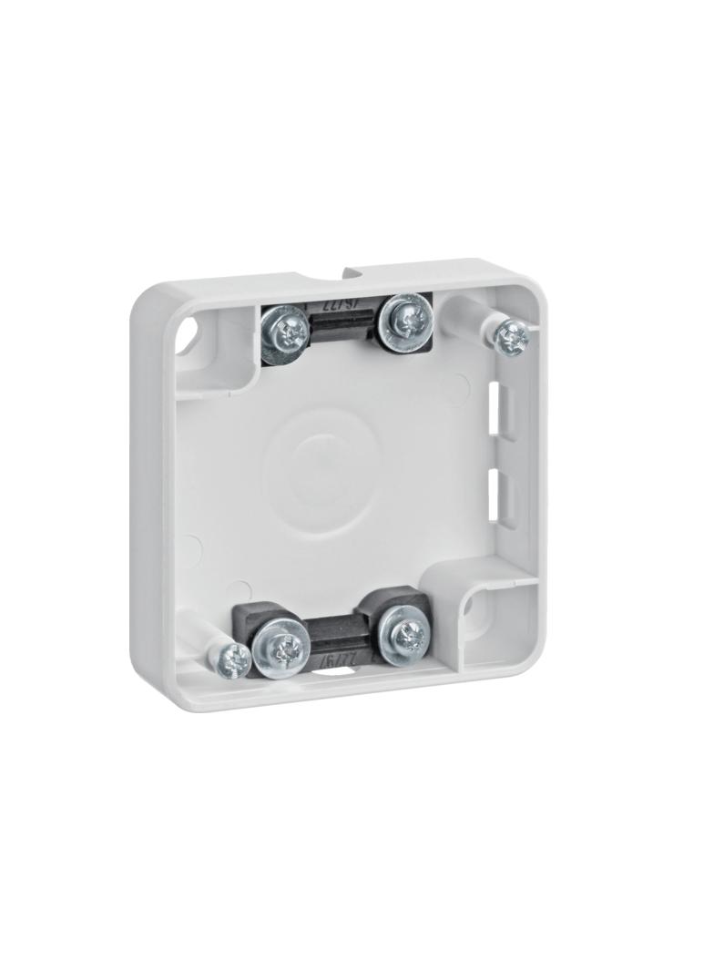 Integro Puszka natynkowa 1-krotna płaska, biały, połysk