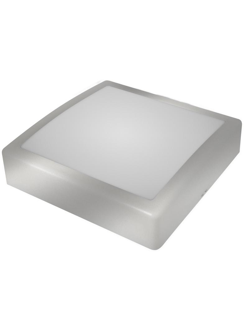 Oprawa oświetleniowa IRYS LED srebrny pierścień, klosz mleczny b.neutralny 13W