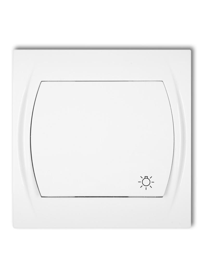 LOGO Przycisk zwierny /światło/ podświetlany biały LWP-5L KARLIK