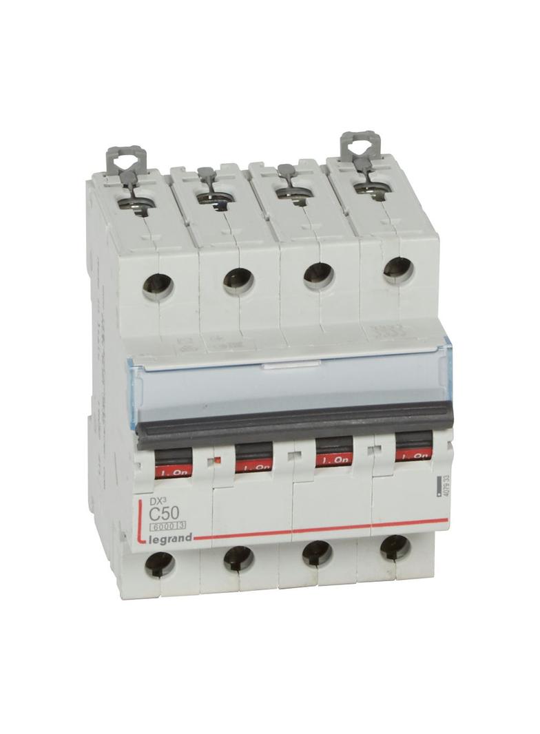 WYŁĄCZNIK NADPRĄDOWY S 304 4P C 50A 6000A SERII DX3, Legrand