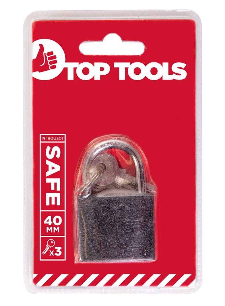 Kłódka 40 mm, 3 klucze