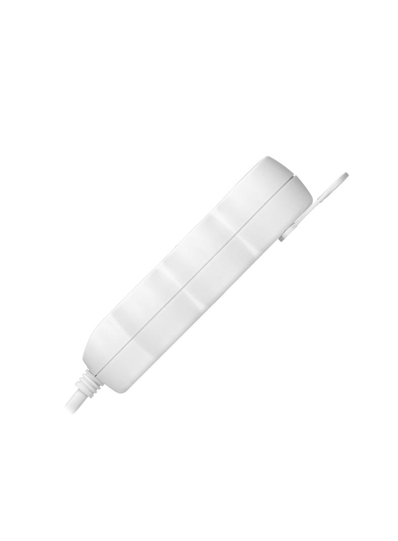 Przedłużacz 3-krotny 2P+Z 5m H05VV-F 3x1,5mm2 Imax=16A płaska wtyczka biały ES-4/W/5 ORNO