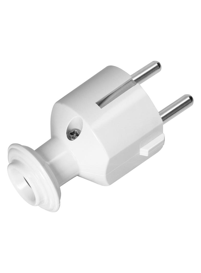 Wtyczka prosta Uni-Schuko 16A, 230V, biała OR-AE-13304/W ORNO