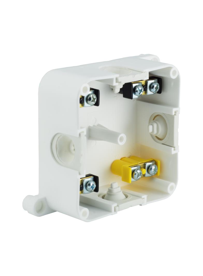 VP-61 Puszka (1 wkręt) n/t 88x88x40mm IP44 400V Z-ac. biała VP 061-51 61.170 OPATÓWEK