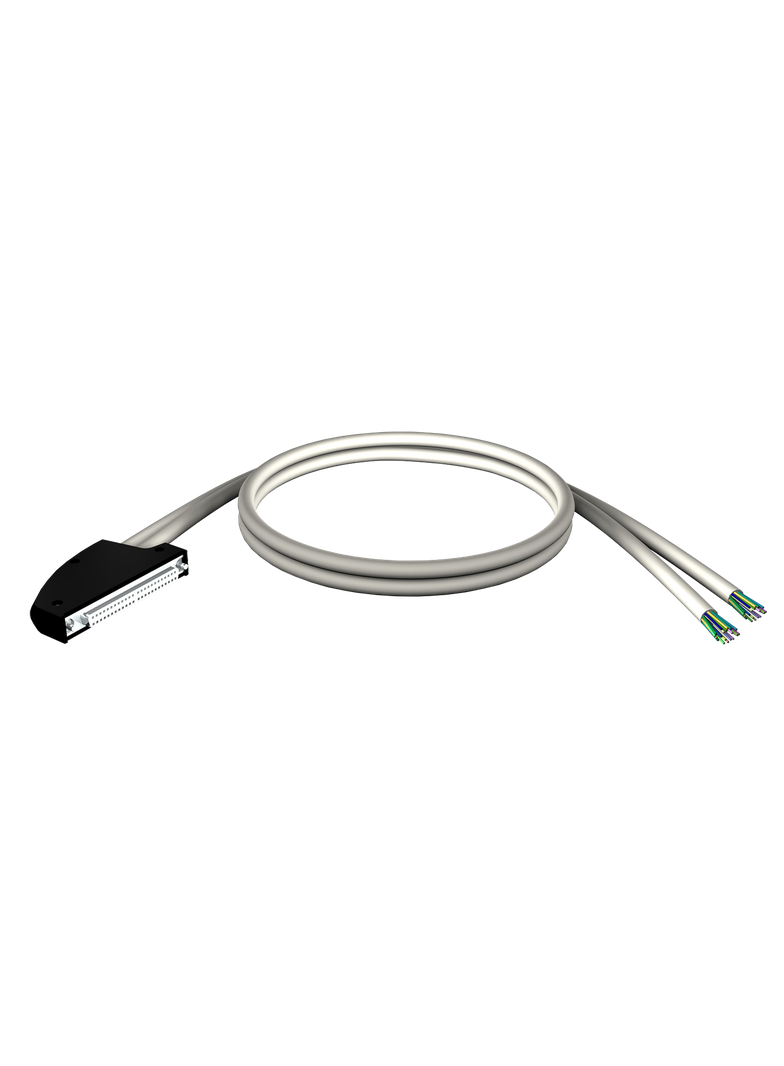 Modicon X80, zestaw kablowy, złącze 40 pin, 2 x luźne końcówki, do modułów wejść/wyjść M340, 10 m