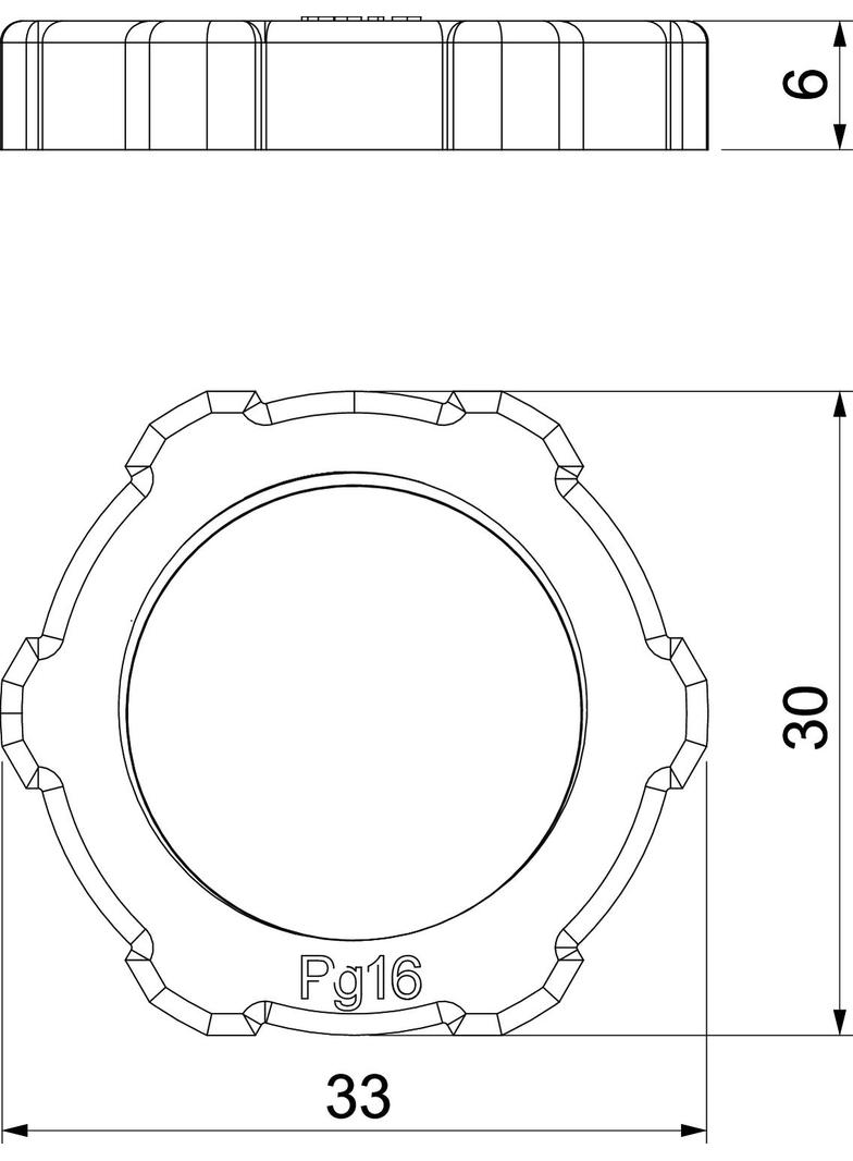 116 VDE, PRZECIWNAKRĘTKA PG16 POLIAMID SZ