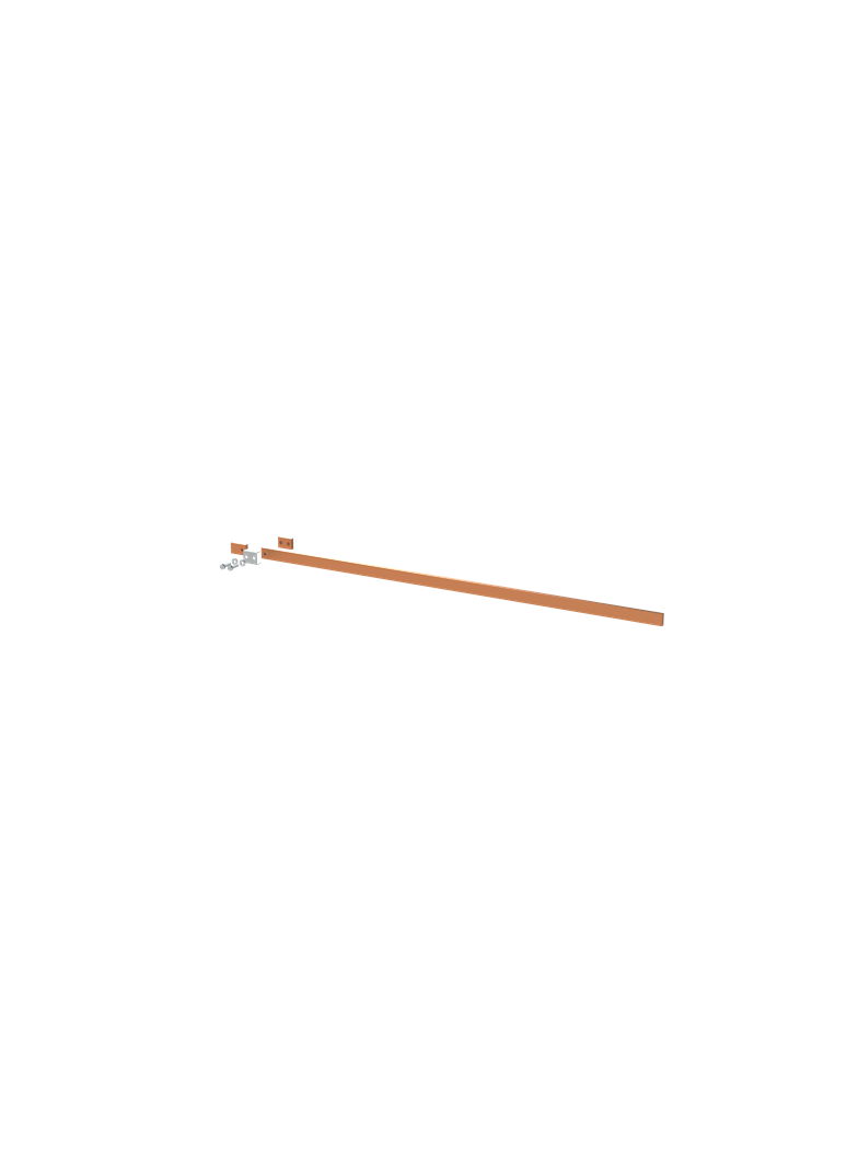 ZX2258 Szyna miedziana 30x10mm szerokość 5PW 1250mm V2, A1 (do samodzielnego montażu)