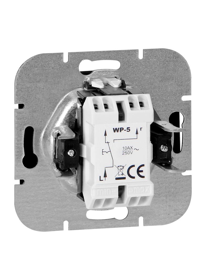 Łącznik podtynkowy schodowy Onyx, 10A, 250V, WP-5O, czarny OR-OE-7502/B ORNO