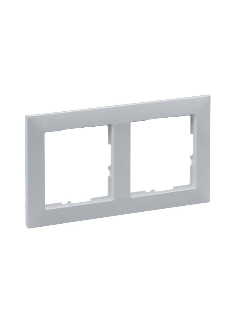 Suno Ramka Podwójna 2-Krotna Aluminium 721512 LEGRAND