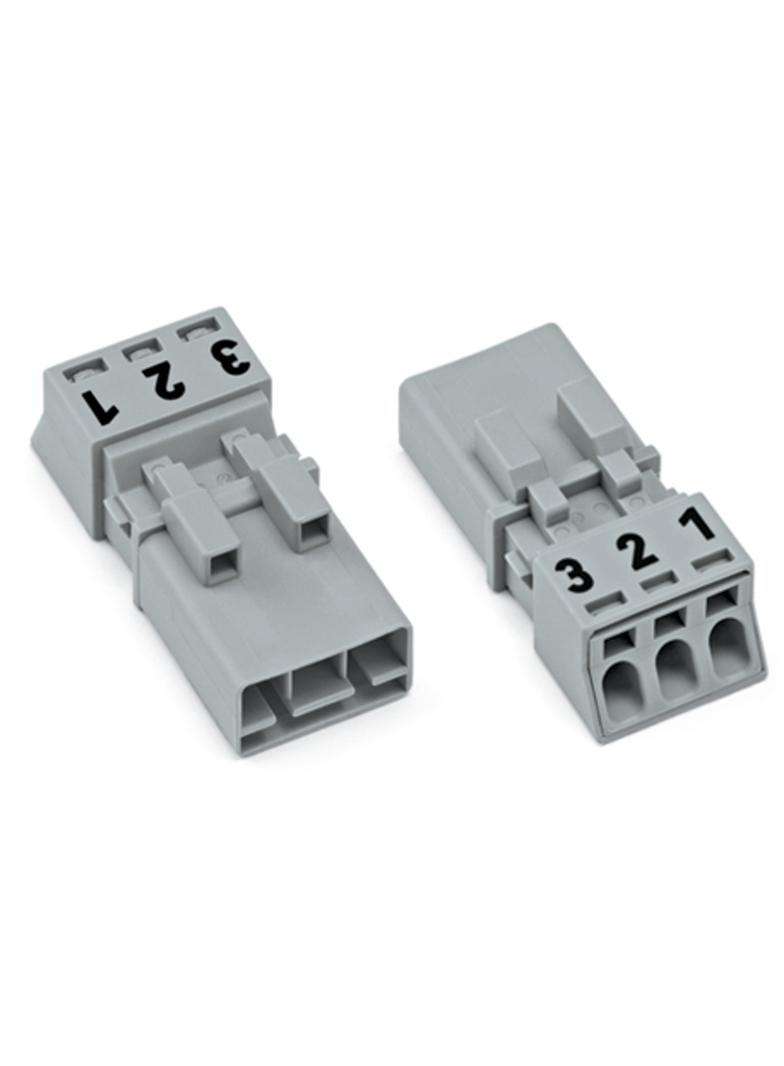 WINSTA MINI wtyk 3-torowy szary