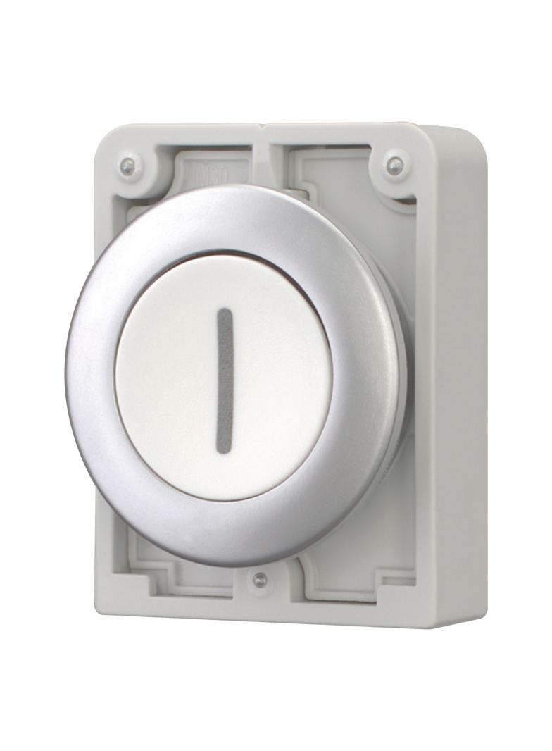 M30C-FDR-W-X1 Przycisk 30mm płaski biały bez samopowrotu I 182938 EATON