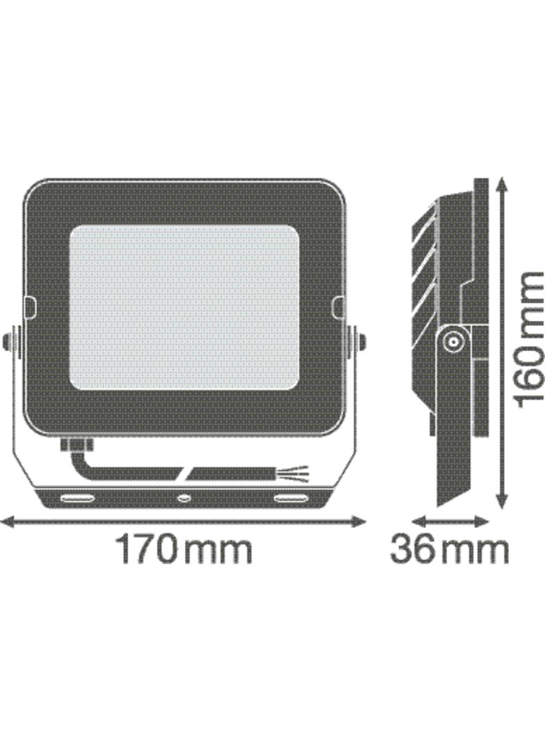 Naświetlacz LED FLOOD COMPACT V 50W 865 SYM 100 WT 4058075574960 LEDVANCE