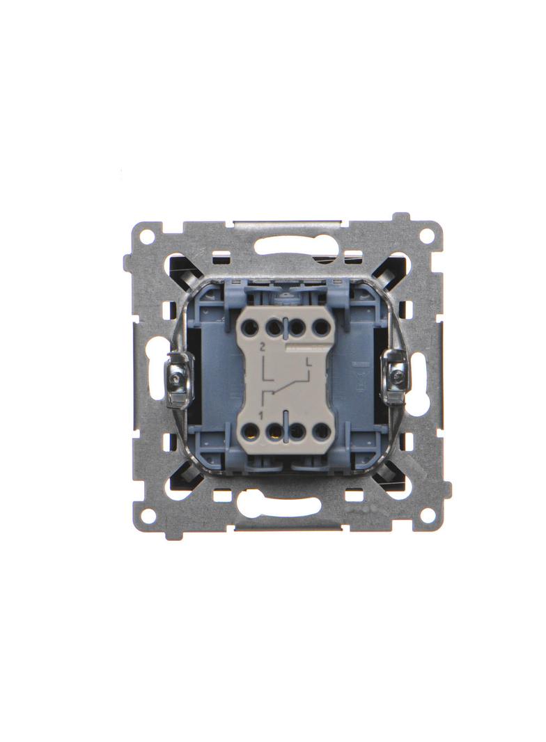 Simon 54 Łącznik schodowy 10A 250V szybkozłączka czarny DW6.01/49 KONTAKT