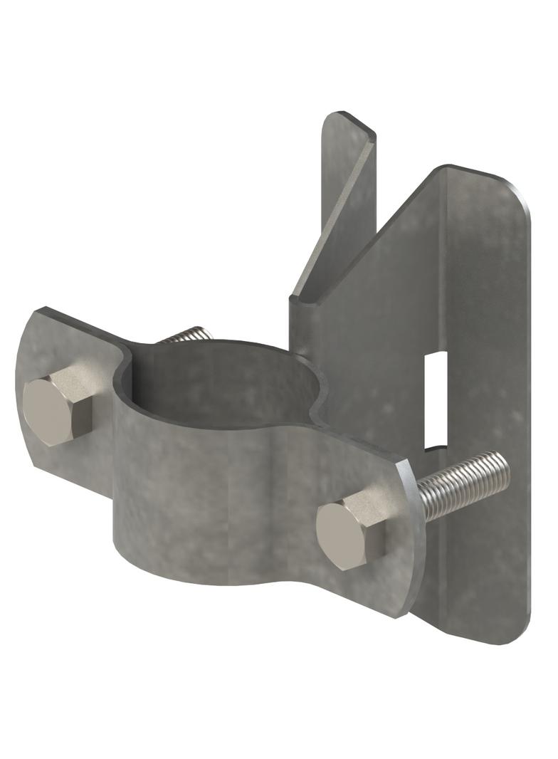 Uchwyt na rurę Fi 50 słup wirowy  (metalowy)