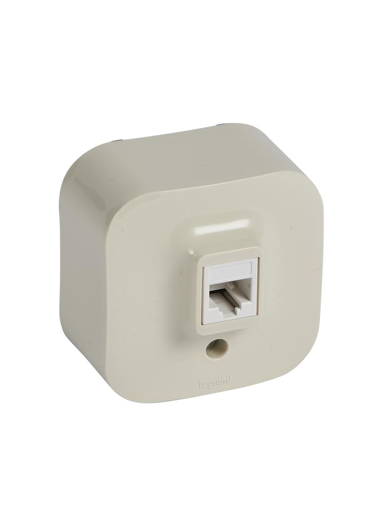 FORIX IP20 - GNIAZDO 1XRJ11 KREMOWE, Legrand