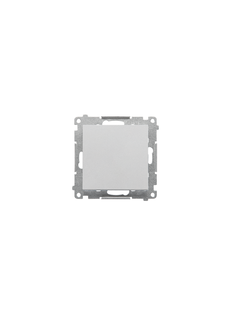 Simon 55 Łącznik krzyżowy z podświetleniem LED – podświetlenie jakW łączniku pojedynczym szybkozłączka Aluminium mat TW7L.01/X/143 KONTAKT