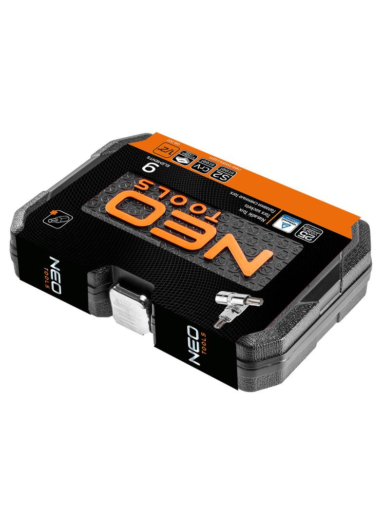 Końcówki Torx na nasadce 55 mm, zestaw 9 szt.