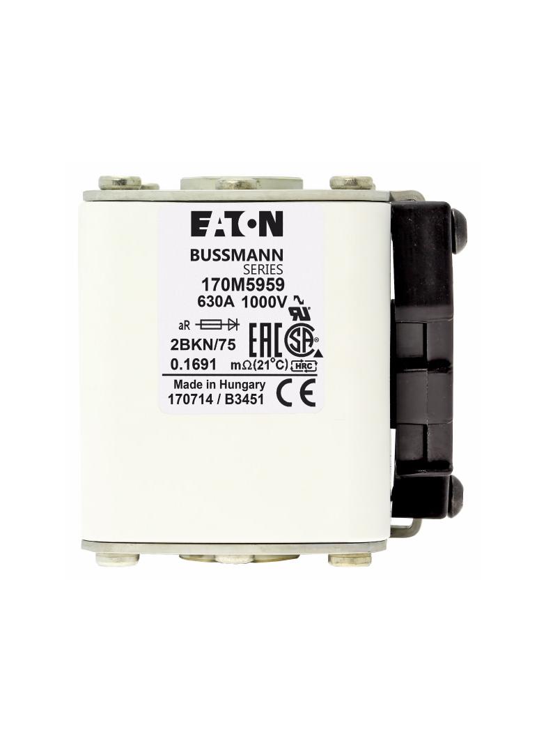 FUSE 630A 1000V 2BKN/75 AR UR Wkładka szybka 630A AC 1000V rozmiar 2 59x77x75 mm aR IEC UL 170M5959