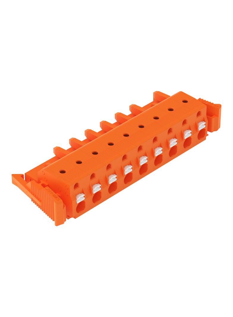 1-przewodowe gniazdo przycisk Push-in CAGE CLAMP pomarańczowa /25szt./ 2231-709/037-000 WAGO