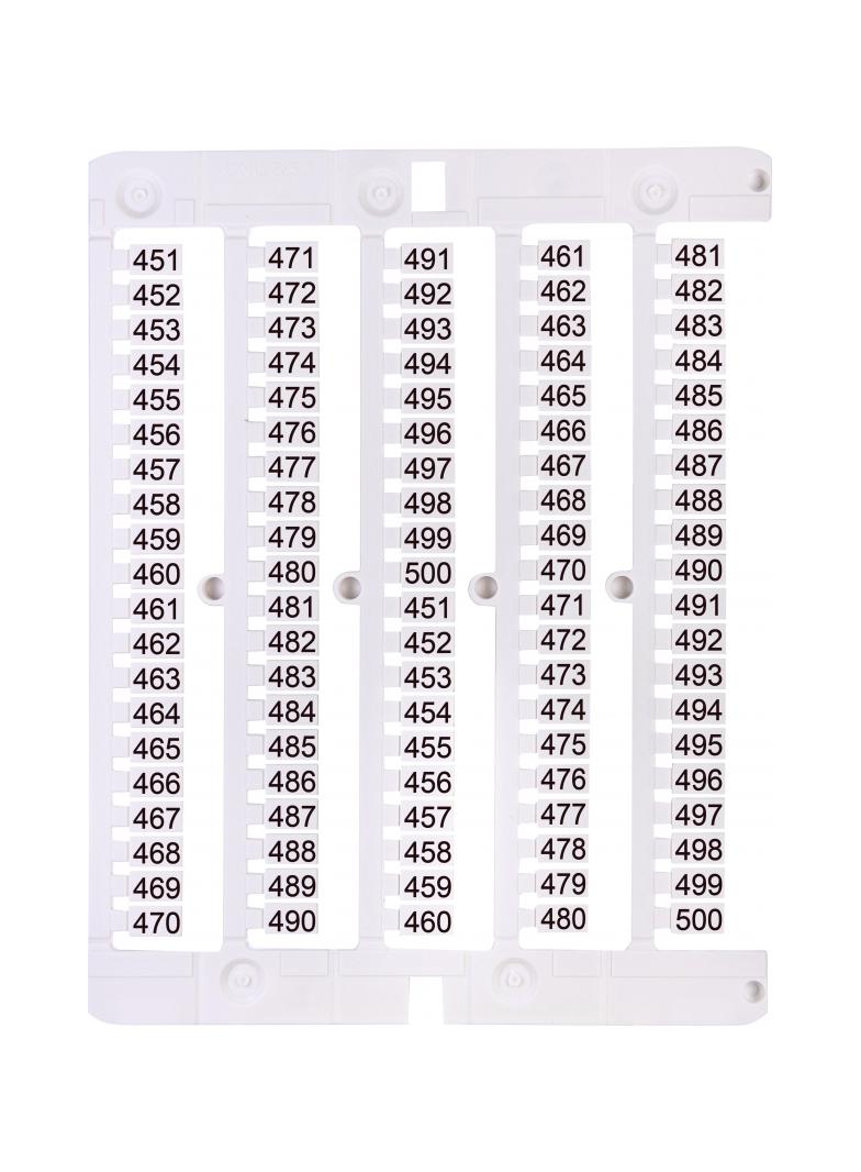 Oznacznik 451 do 500 (100 szt.) ES-NU0851451 003903086 ETI