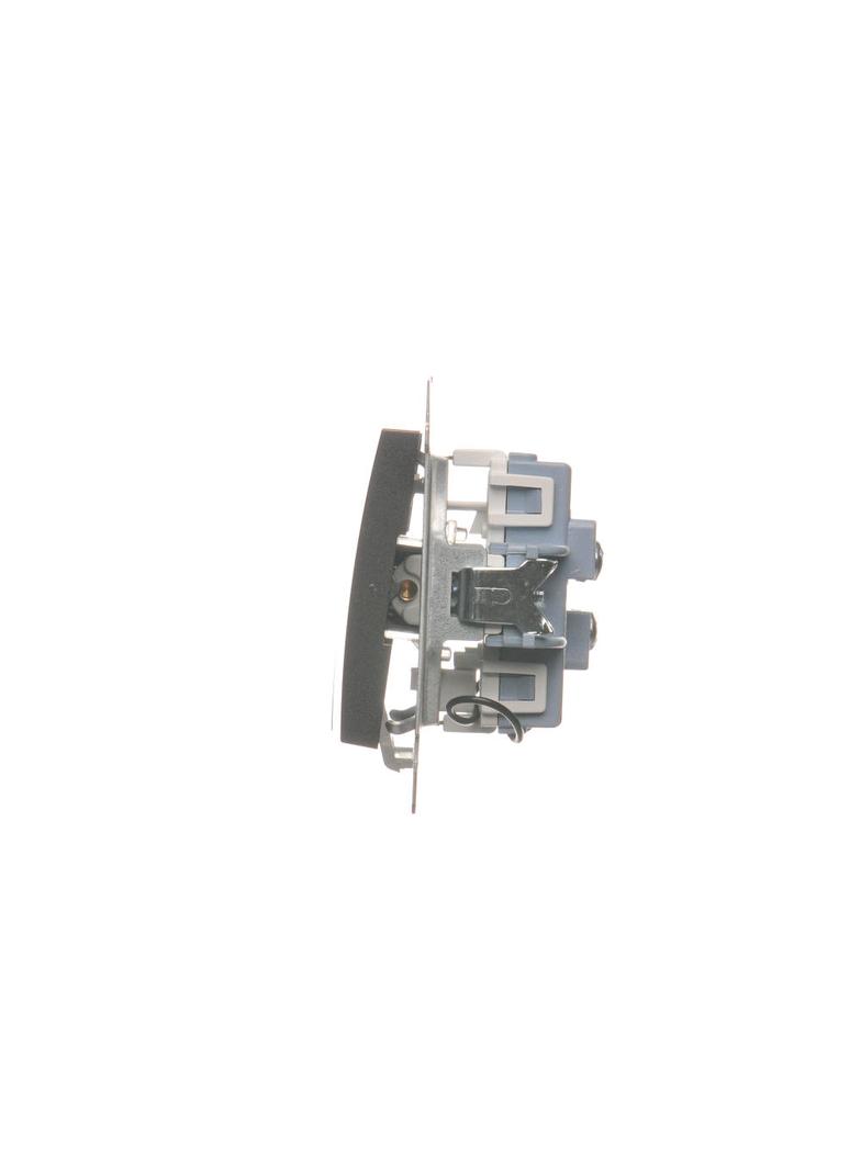 Simon 54 Łącznik schodowy podwójny z podświetleniem bez piktogramu 10A 250V zaciski śrubowe antracyt DW6/2L.01/X/48 KONTAKT