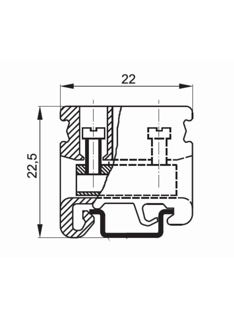 BMA4 ZŁĄCZKA JEDN.WYK.2 B/PODKŁADKI