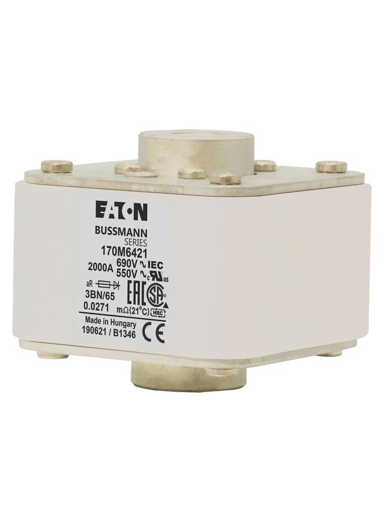 FUSE 2000A 550V 3BN/65 AR UR Wkładka szybka 2000A AC 550V rozmiar 3 76x92x53 mm aR IEC UL 170M6421 E