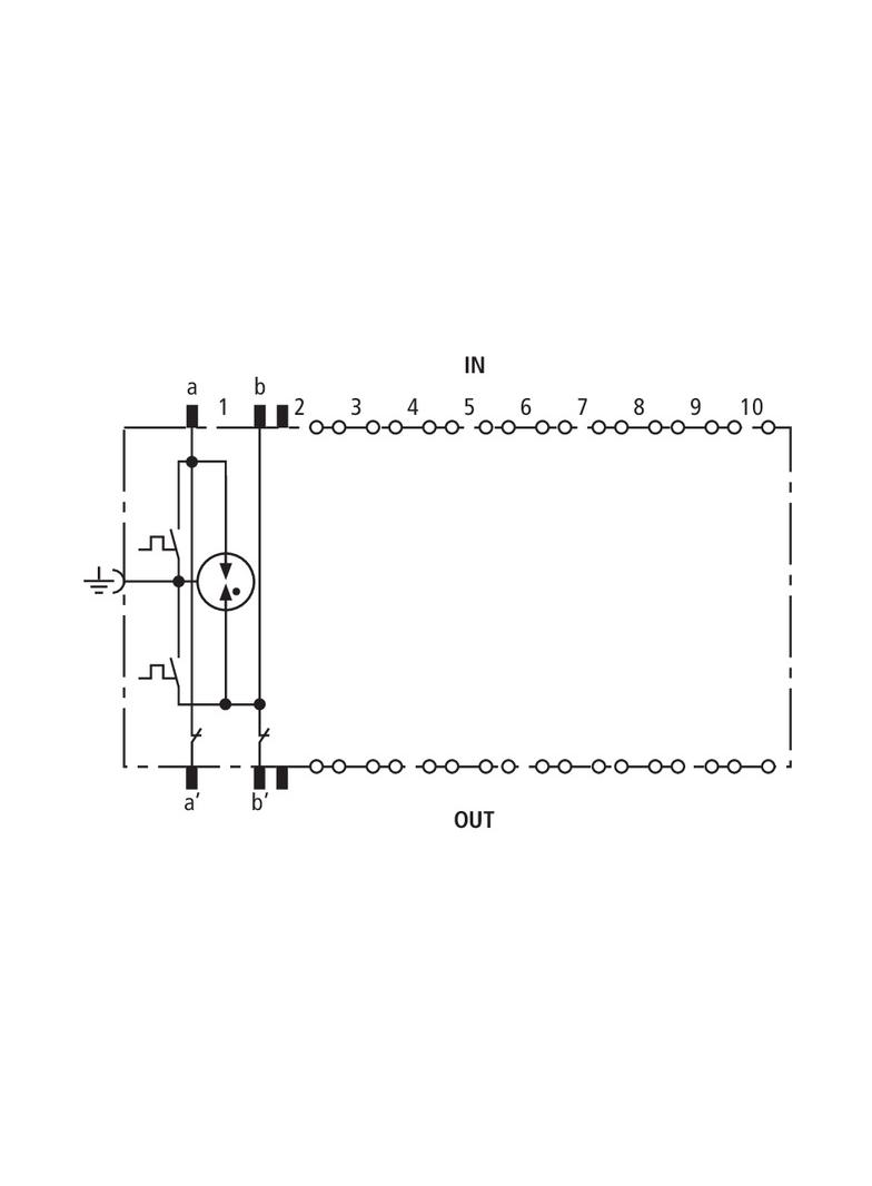 Ogranicznik przepięć DEHNrapid LSA dla 10 par z magazynkiem