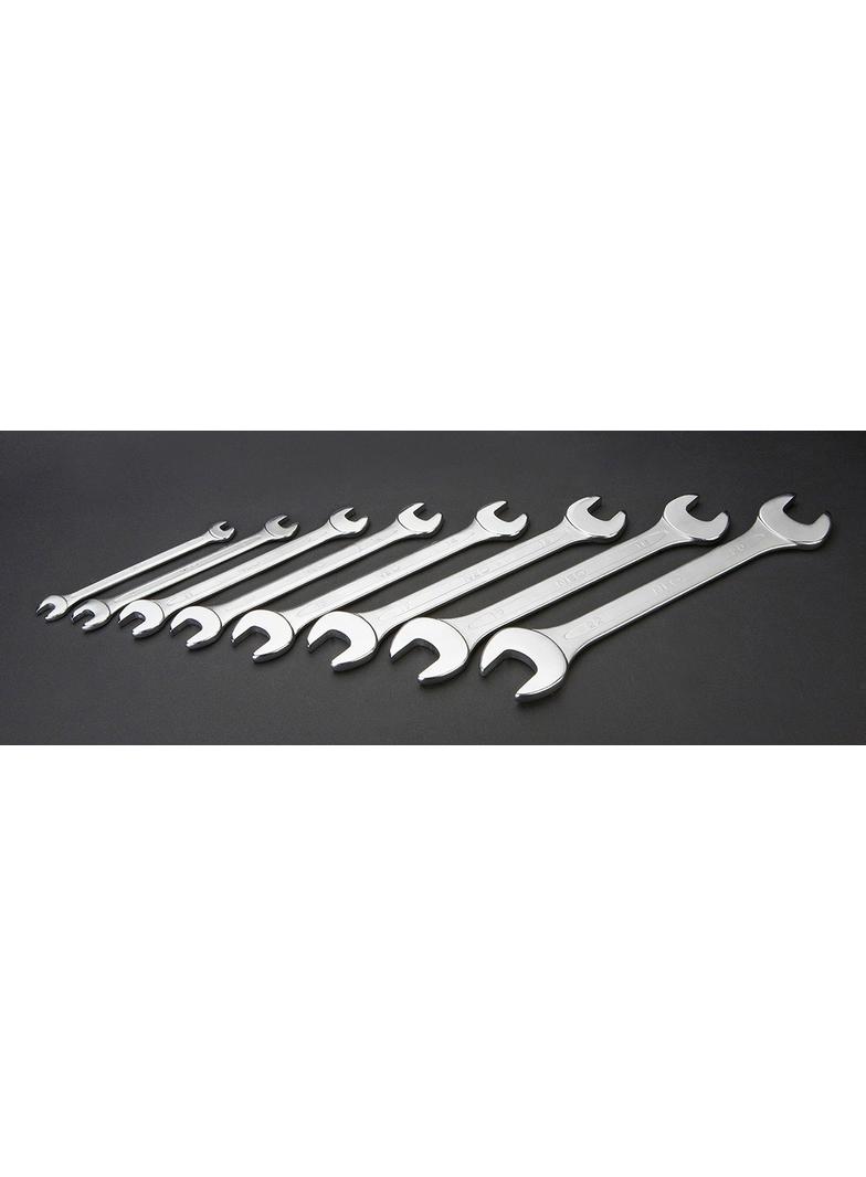 Klucze płaskie dwustronne 6-22 mm, zestaw 8 szt.