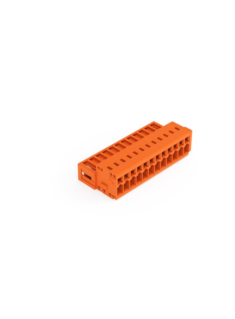 MCS-MINI Classic wtyk 12-bieg. pomarańczowy raster 3,81 mm /50szt./ WAGO