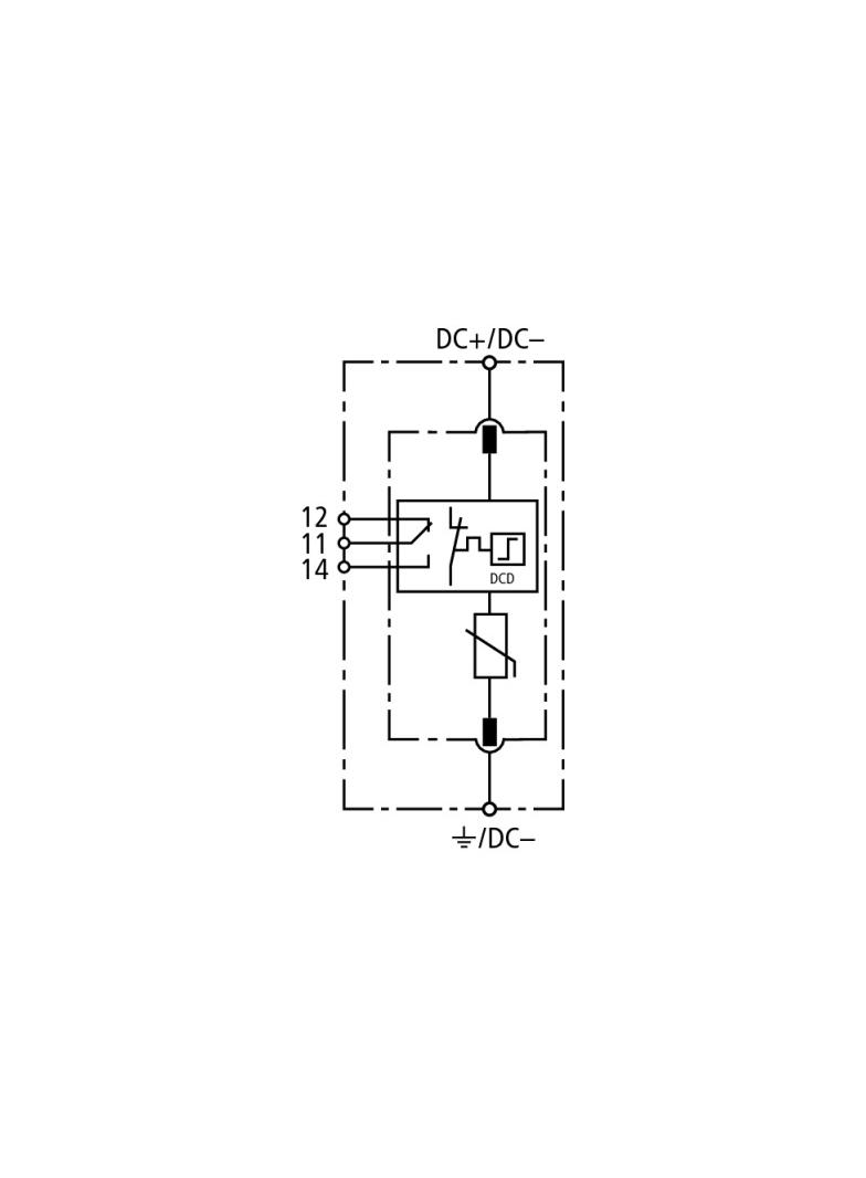 Ogranicznik przepięć typu 2, guard SE DC, 1-bieg. Uc 242 V DC 972125 DEHN