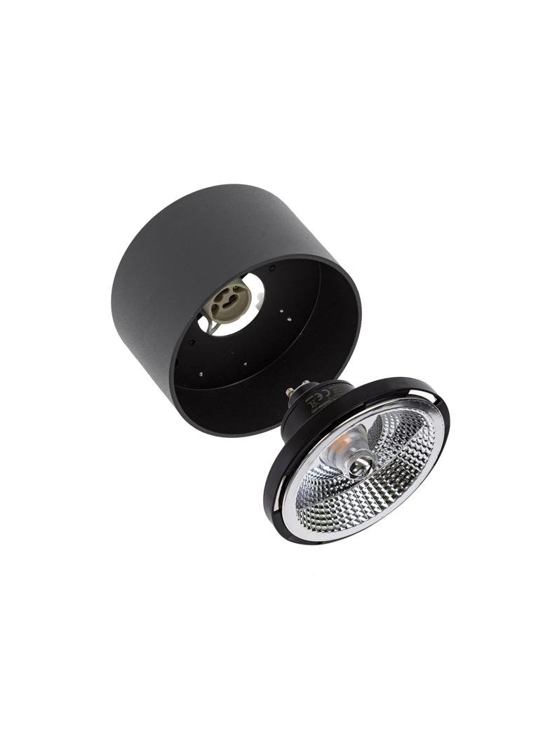 CHLOE AR111 IP20 okrągła czarna  nieruchoma