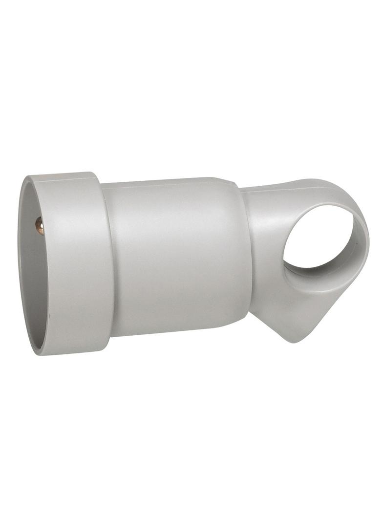 GNIAZDO WTYCZKOWE PRZENOŚNE 2P+Z - 16 A - PLASTIKOWE - SZARE- Z PIERŚCIENIEM, Legrand