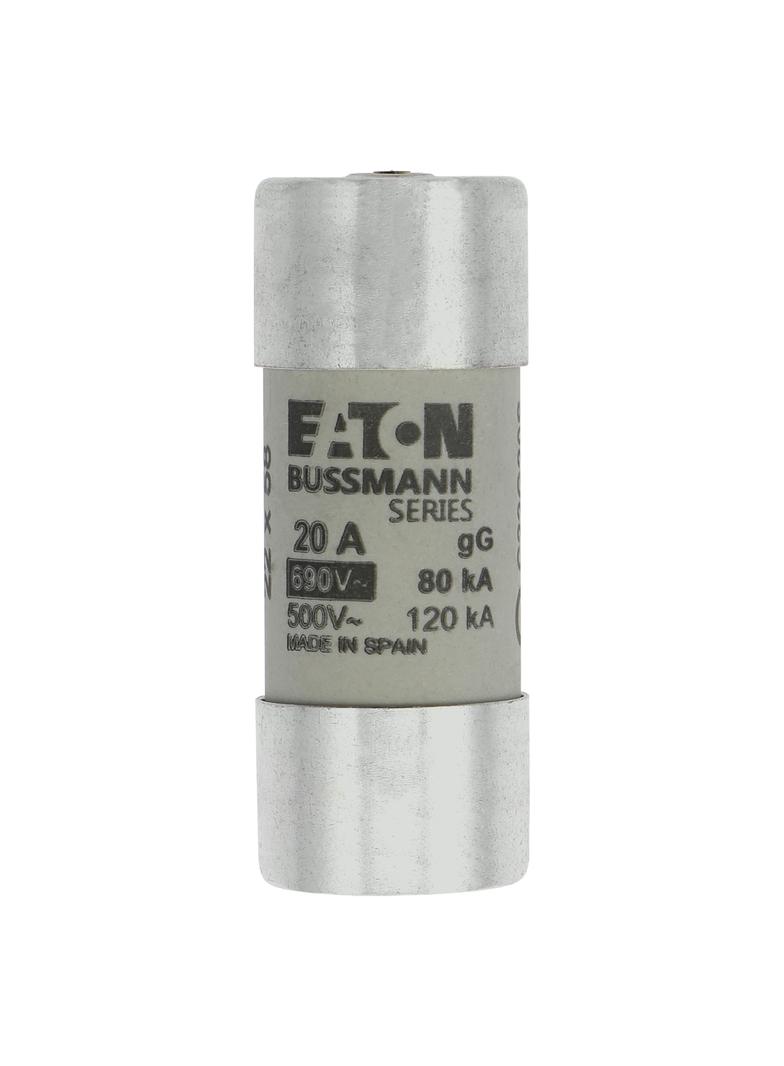 C22G20S Wkładka cylindryczna z wybijakiem 22x58 20A GG 690V C22G20S EATON