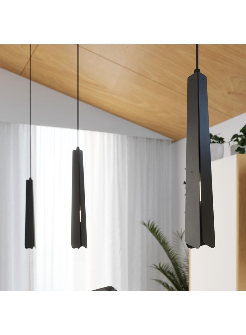 Lampa wisząca PRYSM 3P czarna