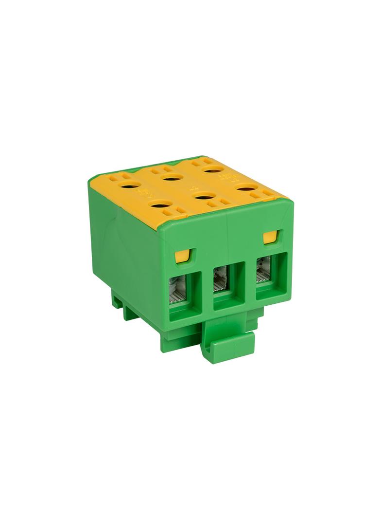 Złączka przelotowa gwintowana na szynę AL/CU 75A 3x(1,5-16)mm2 WLZ35/3x16/Z-ielona 48.318 OPATÓWEK