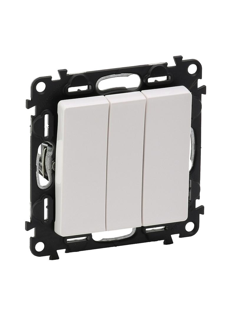 VALENA LIFE ŁĄCZNIK POTRÓJNY BIAŁY 10 AX - 250 V~, Legrand