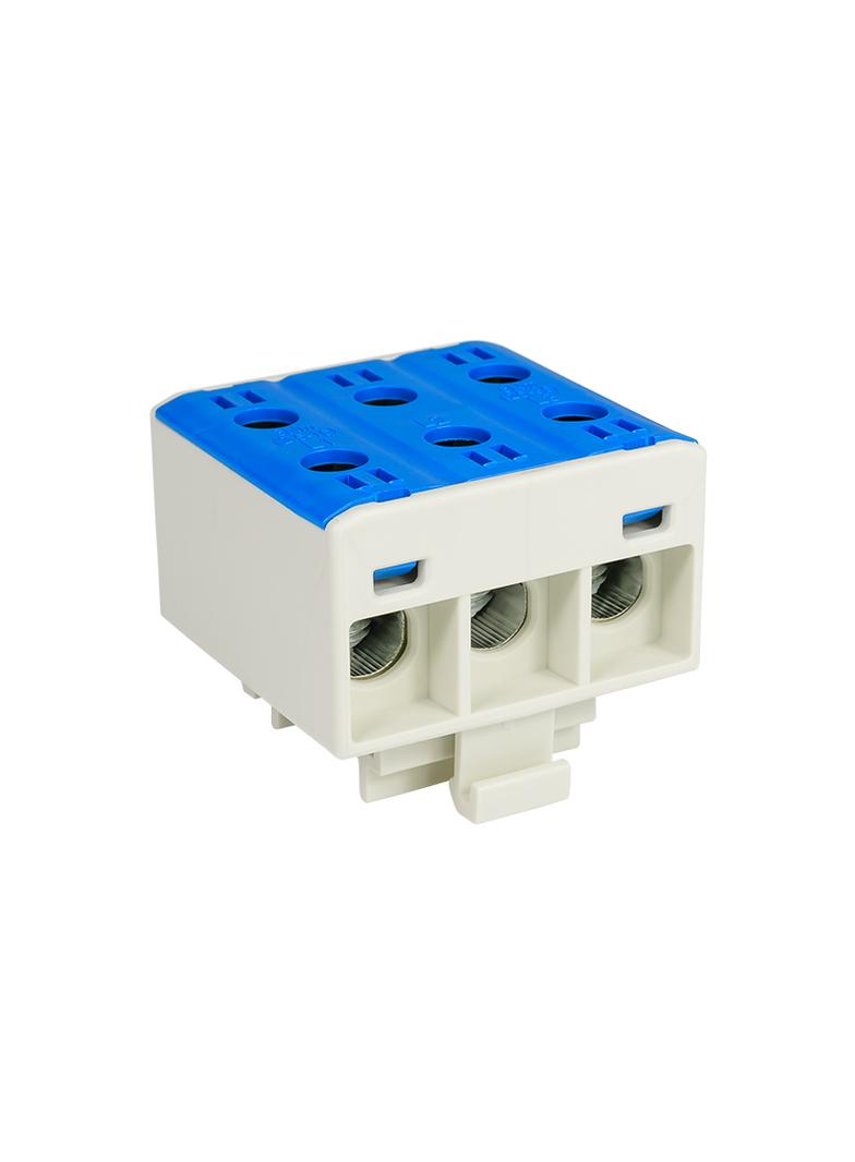 Złączka przelotowa gwintowana na szynę AL/CU 120A 3x(2,5-35)mm2 WLZ35/3x35/n niebieska 48.335 OPATÓWEK