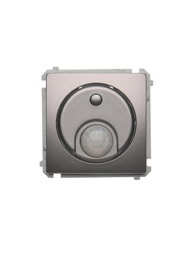 Simon Basic Łącznik z czujnikiem ruchu z przekaźnikiem z zabezpieczeniem 8(2) A 230V stal inox *Wymagana instalacja 3-przewodowa BMCR11P.01/21 KONTAKT