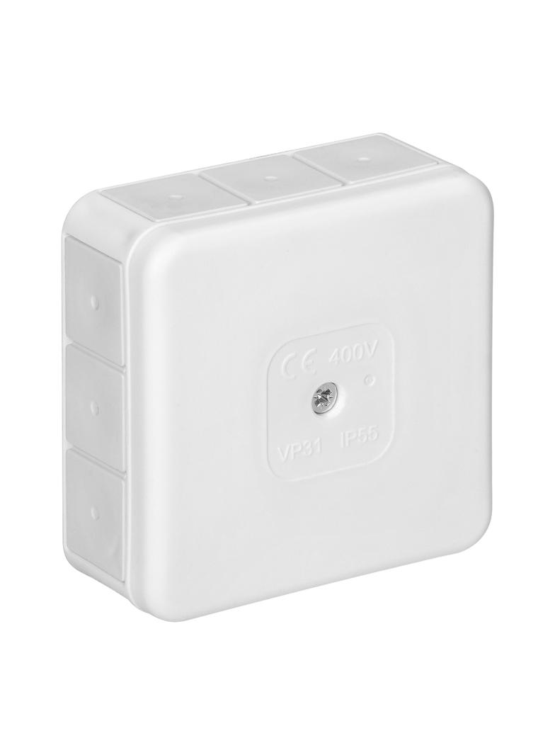 Puszka n/t PRO IP55 400V 12 przepustów gumowych 85x85x37mm biały OR-JB-13807/W ORNO