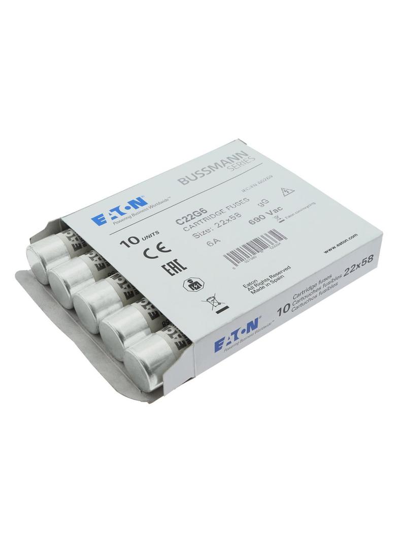wkładka bezpiecznikowa cylindryczna 22x58 6A GG 690V AC C22G6 EATON