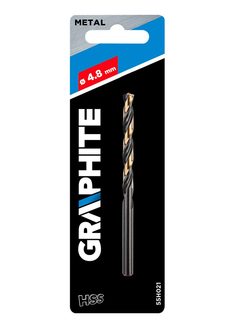 Wiertło do metalu HSS-CNC, 124°, "Pro-Tec", 4.8 mm