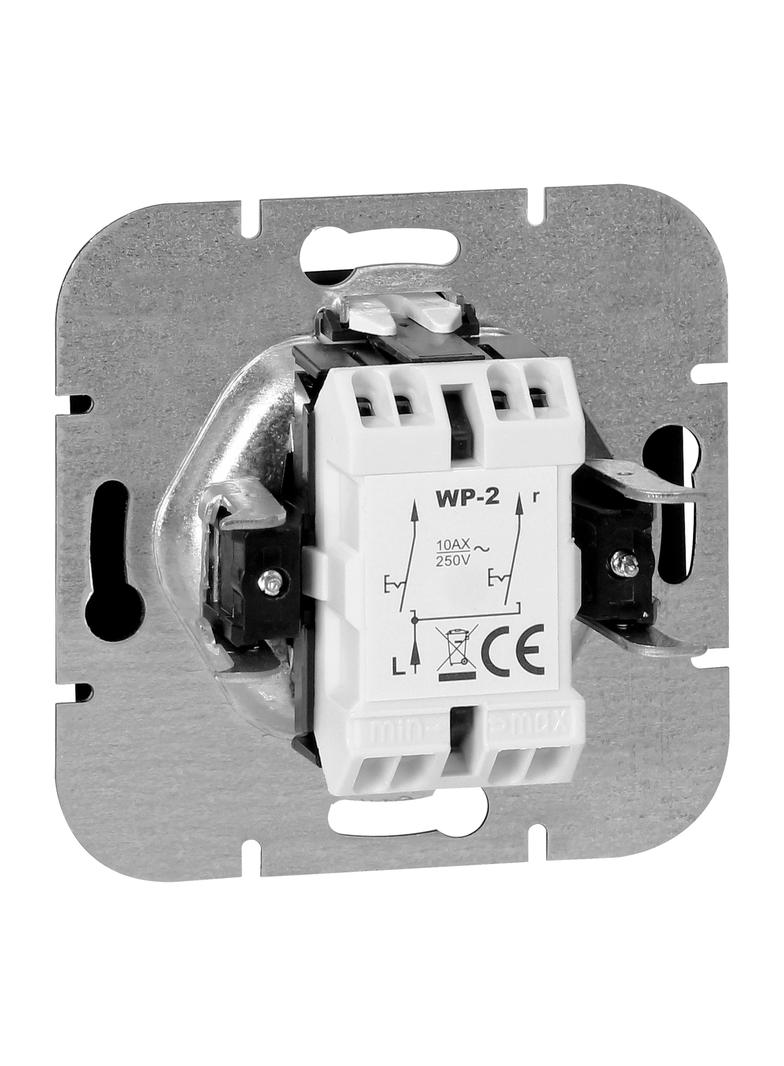 Łącznik podtynkowy świecznikowy Onyx, 10A, 250V, WP-2O, czarny OR-OE-7501/B ORNO