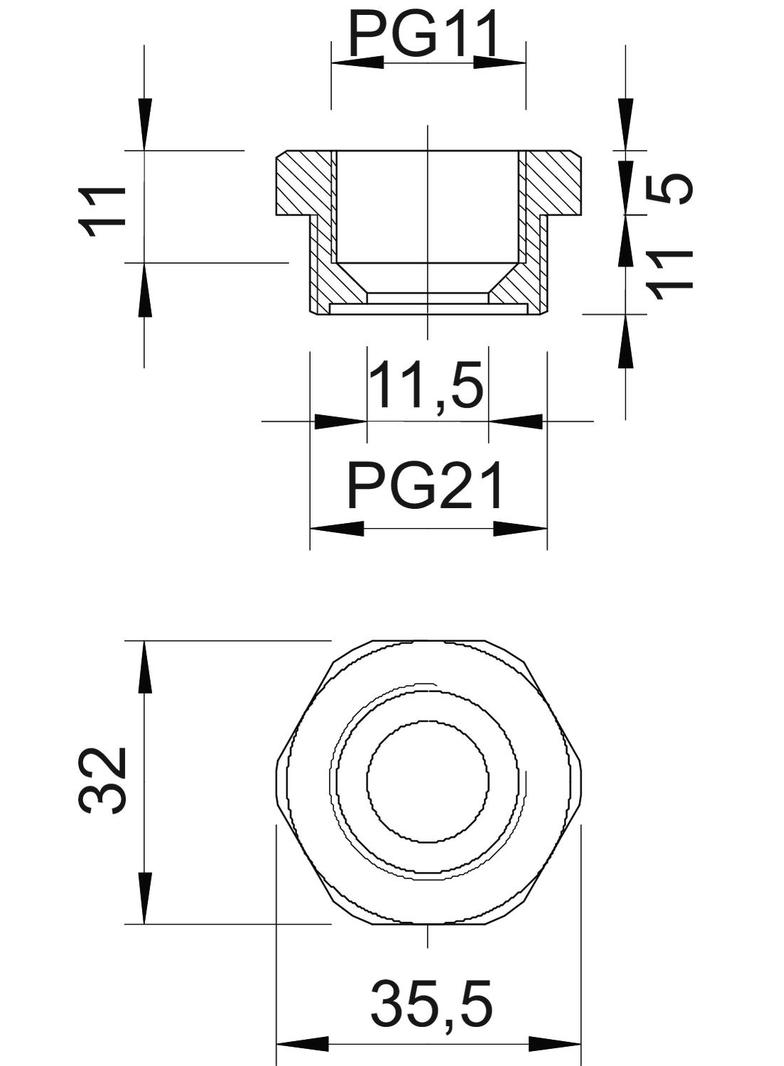 107/R, REDUKCJE PG 21-11 POLYAMID
