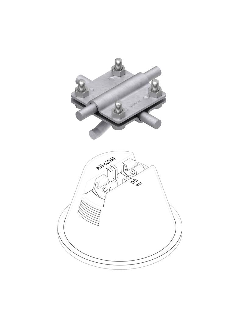 Złącze 4 x M6 do uchwytu AN-11L