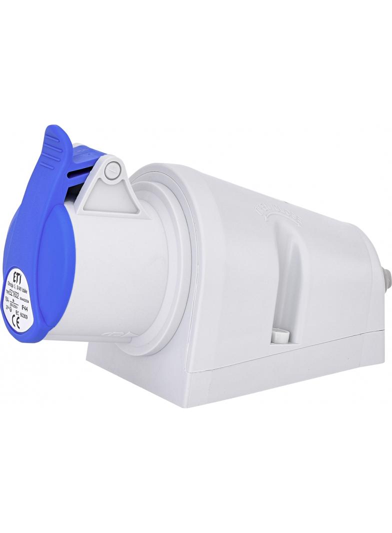 16A, 230A, 2P+PE, Gniazdo stałe IP44 EZ 1632