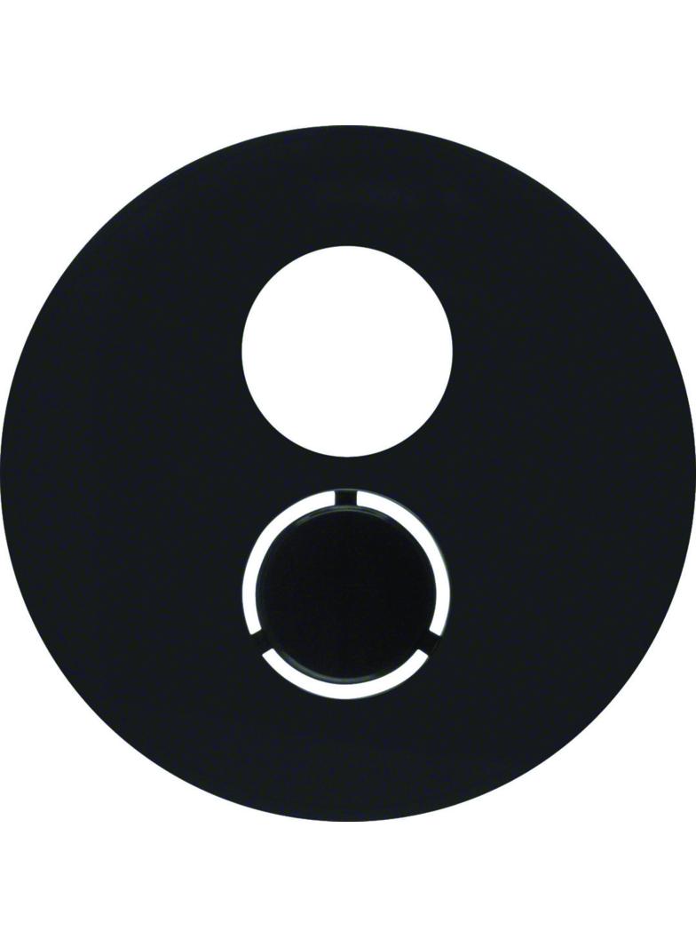 BERKER R.1/R.3 Płytka czołowa do gniazda głośnikowego czarna 11962045 HAGER