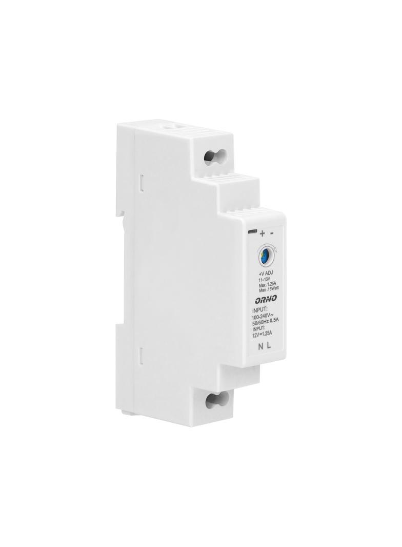 Zasilacz na szynę DIN 12VDC 1,25A 15W szerokość 1 moduł OR-PSU-1642 ORNO